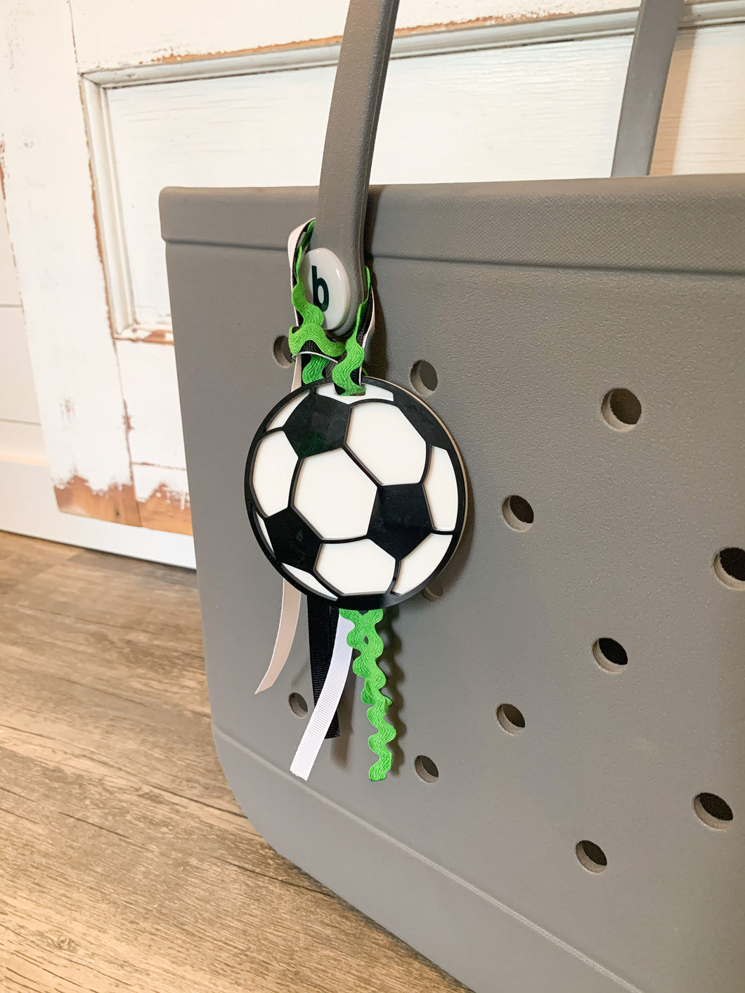 Acrylic Layered Soccer Ball Tag