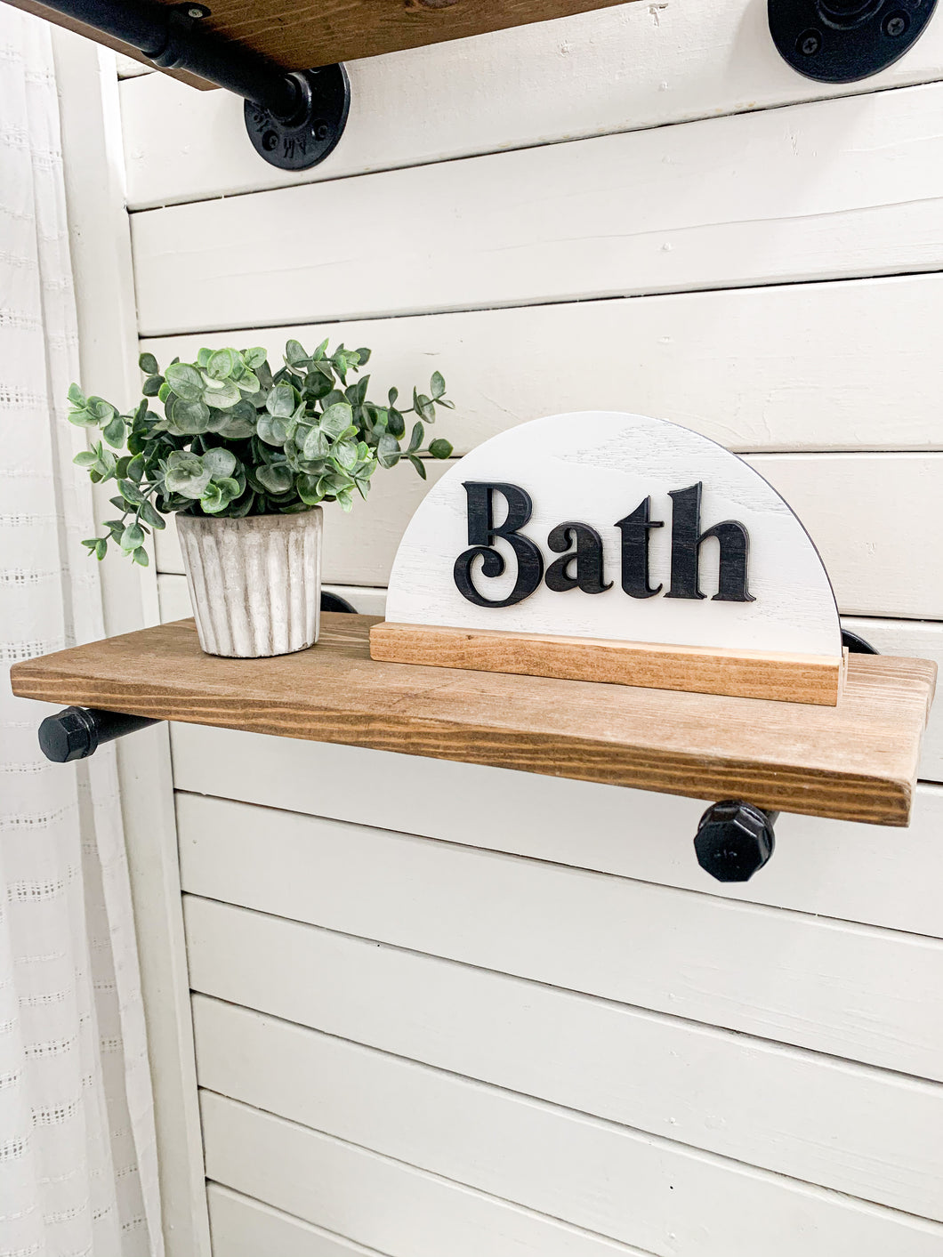 WOODEN BATH SIGN