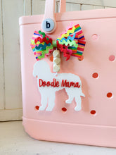 Load image into Gallery viewer, Acrylic Dog Mama Bag Tag
