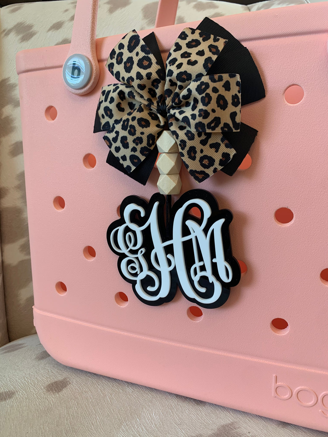 Layered Acrylic Monogram Charm