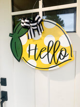 Load image into Gallery viewer, Lemon Hello Door Hanger
